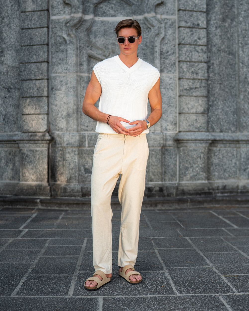 Hørbukser Beige | Skagen - clothing.dk